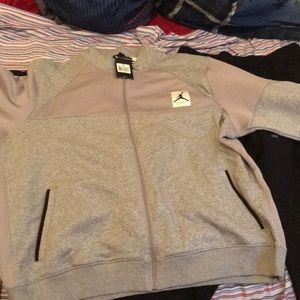 Gray Jordan zip up jacket